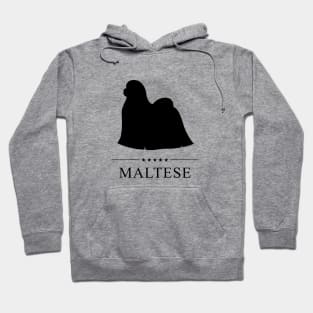 Maltese Black Silhouette Hoodie